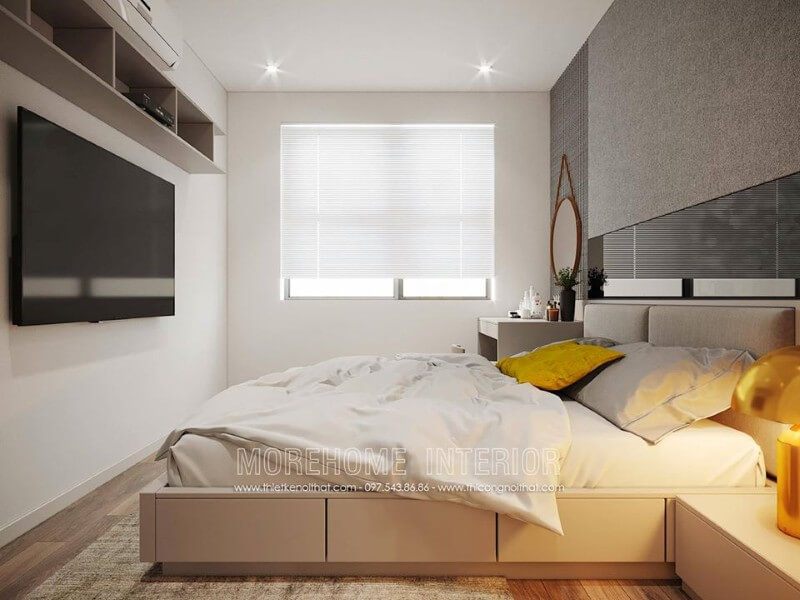 Morehome đề nghị khách hàng sử dụng mẫu giường ngủ hiện đại gỗ công nghiệp phù hợp với nhiều không gian như chung cư, nhà phố, biệt thự. Hãy liên hệ ngay với Morehome để được báo giá và sản xuất mẫu giường ngủ đẹp này nhé. Hotline: 097.543.8686